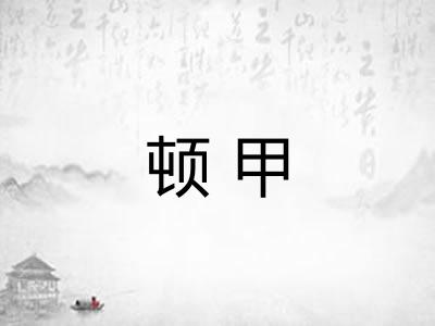 顿甲 顿甲