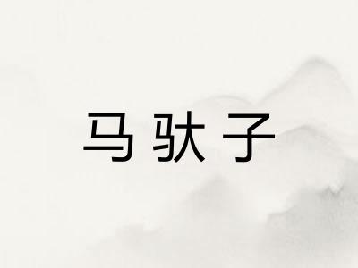 马驮子