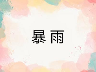 暴雨 暴雨