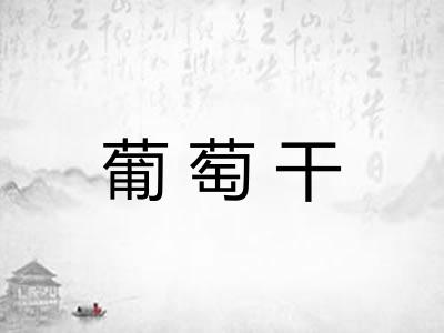 葡萄干 葡萄干