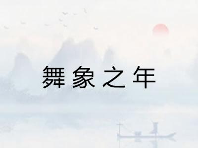 舞象之年 舞象之年