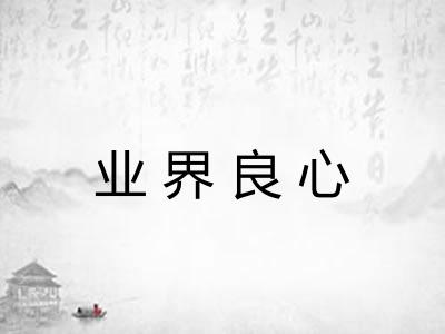 业界良心 业界良心