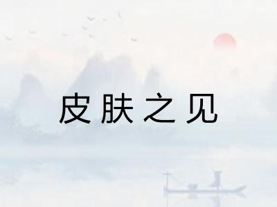 皮肤之见 皮肤之见