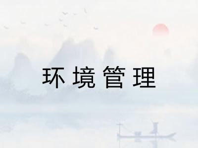 环境管理 环境管理