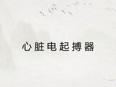 心脏电起搏器 心脏电起搏器