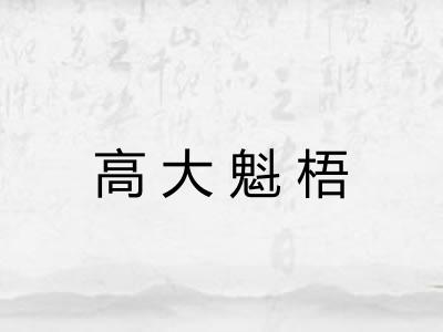 高大魁梧 高大魁梧