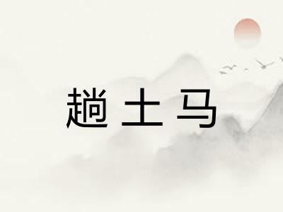 趟土马 趟土马