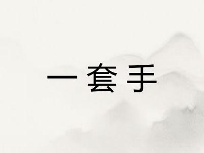 一套手