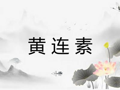 黄连素 黄连素