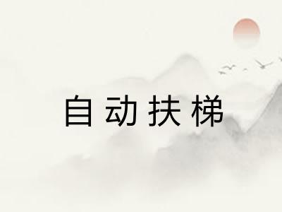 自动扶梯 自动扶梯