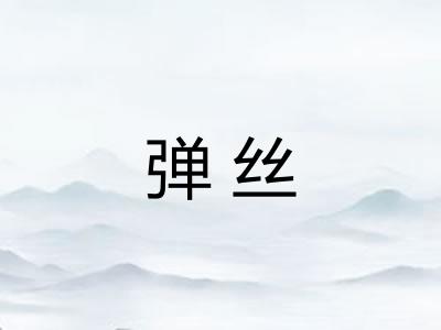弹丝 弹丝