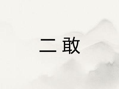 二敢