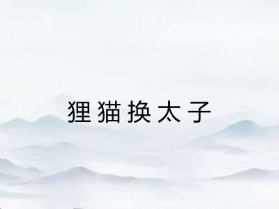 狸猫换太子