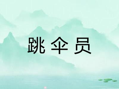 跳伞员 跳伞员