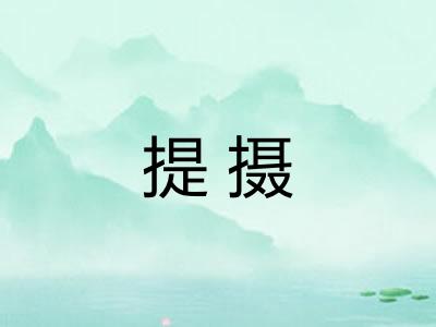 提摄