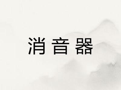 消音器 消音器