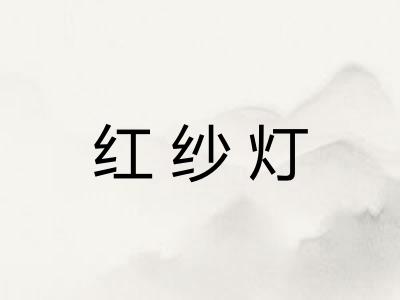 红纱灯 红纱灯