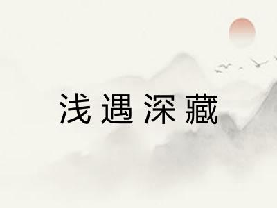 浅遇深藏 浅遇深藏