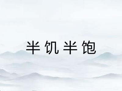 半饥半饱 半饥半饱