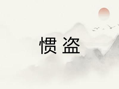 惯盗