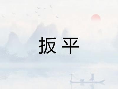扳平 扳平
