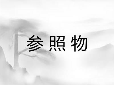 参照物 参照物