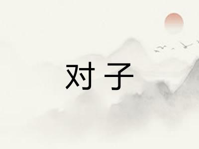对子 对子