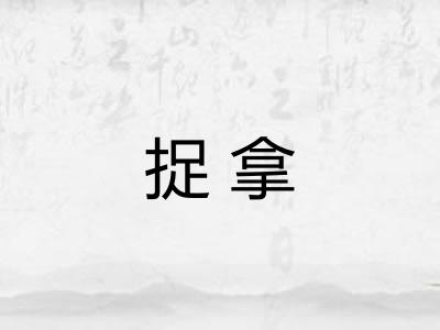捉拿 捉拿