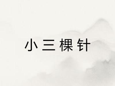 小三棵针 小三棵针