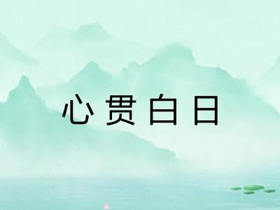 心贯白日