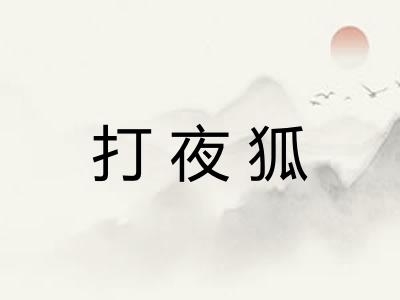 打夜狐