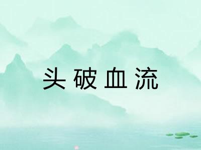 头破血流 头破血流
