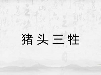 猪头三牲 猪头三牲