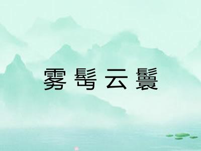 雾髩云鬟 雾髩云鬟