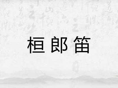 桓郎笛 桓郎笛