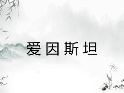 爱因斯坦 爱因斯坦