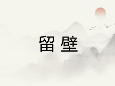 留壁 留壁