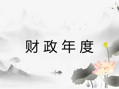 财政年度 财政年度