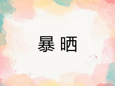 暴晒 暴晒