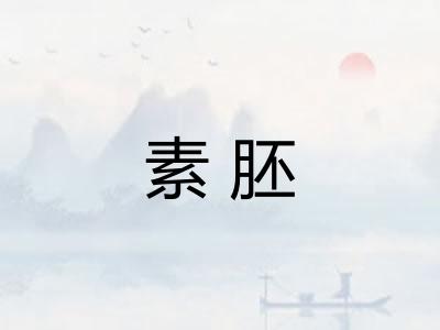 素胚 素胚