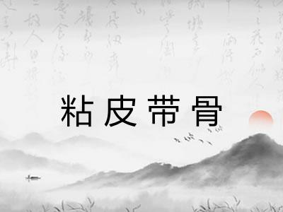 粘皮带骨 粘皮带骨