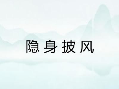 隐身披风 隐身披风