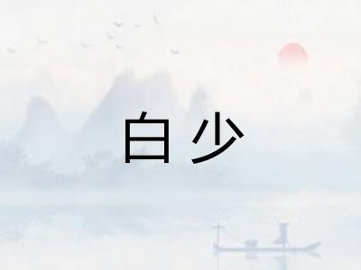白少 白少