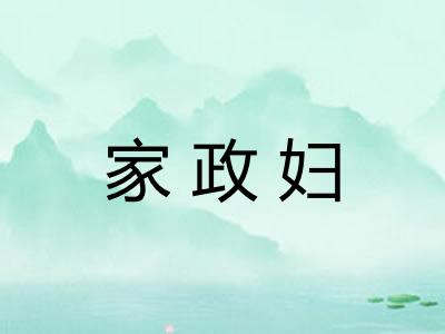 家政妇 家政妇