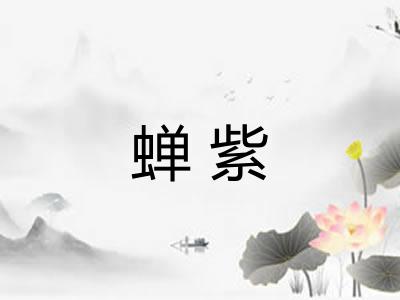 蝉紫 蝉紫