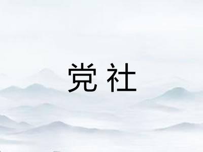 党社