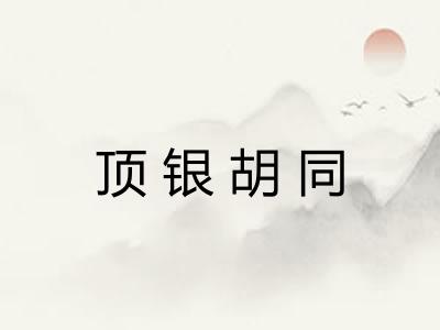 顶银胡同 顶银胡同