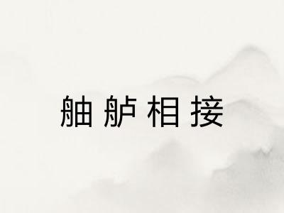 舳舻相接 舳舻相接
