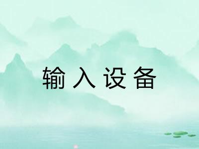 输入设备