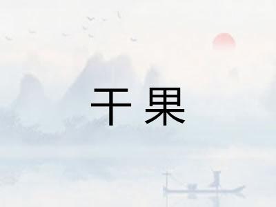干果 干果